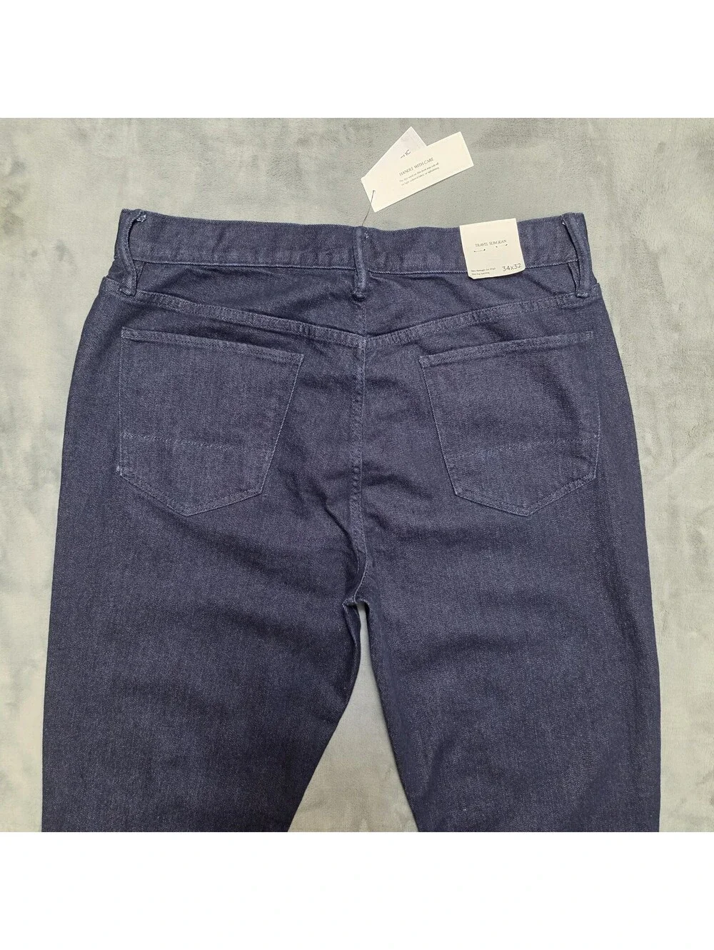 Banana Republic Travel Slim Jean 34x32 Dark Blue Stretch NWT